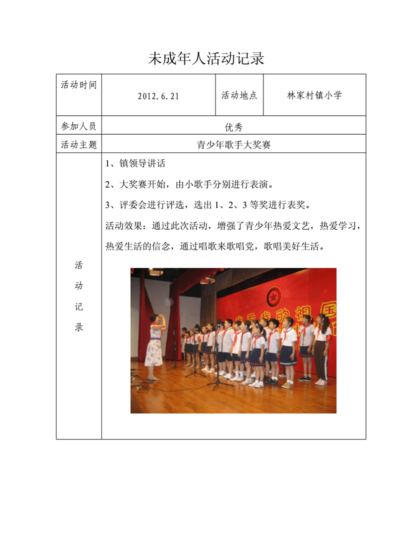 活动记录